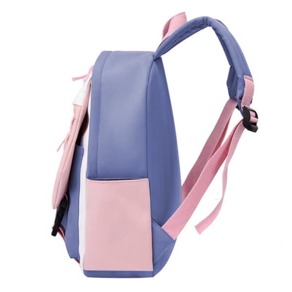 Bluey Bingo Mini Backpack -Travel Kindergarten & Elementary | Pink Blue White - Image 5